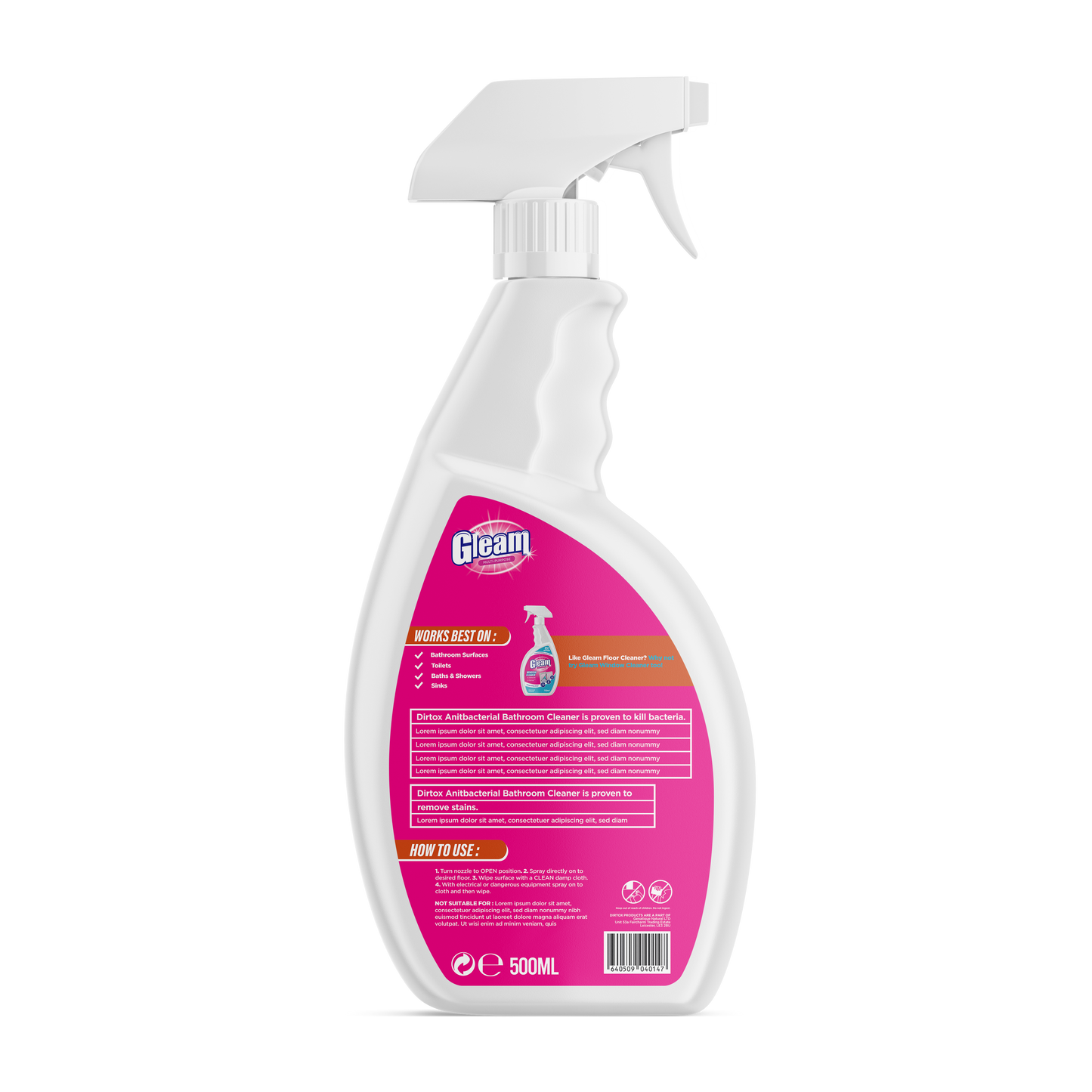 Gleam Bathroom Cleaner - Pack of 12