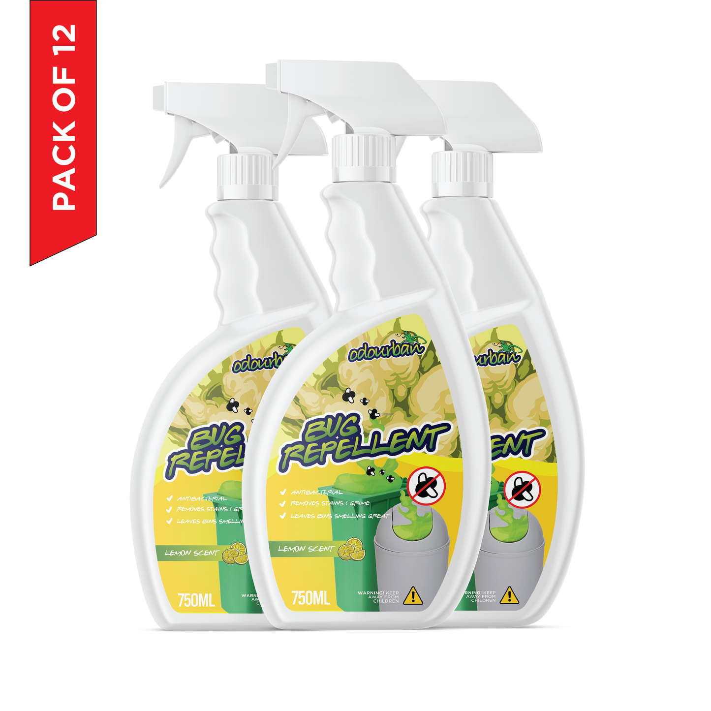 Odourban Bug Repellent Lemon - Pack of 12